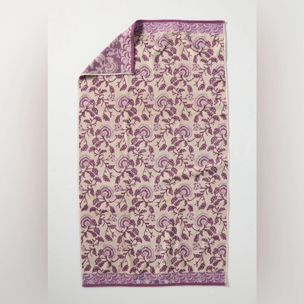 Anthropologie Vivi Cotton Jacquard Terrycloth Hand Towel NEW